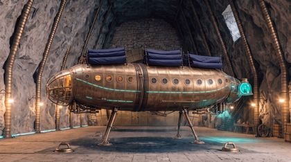R2 Hangar · mit Barke