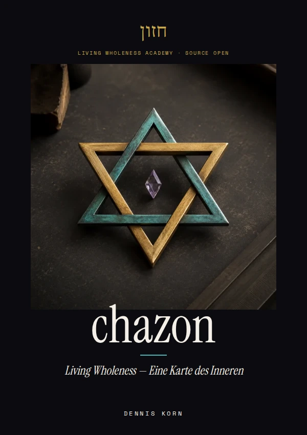 Book cover: chazon (Living Wholeness), a map of the inner world