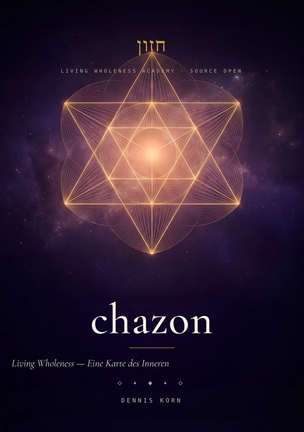 Book cover: chazon — Living Wholeness, a map of the inner world
