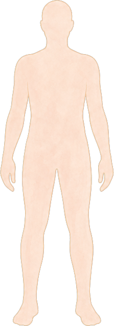 Körper-Silhouette für Gefühls-Heatmap